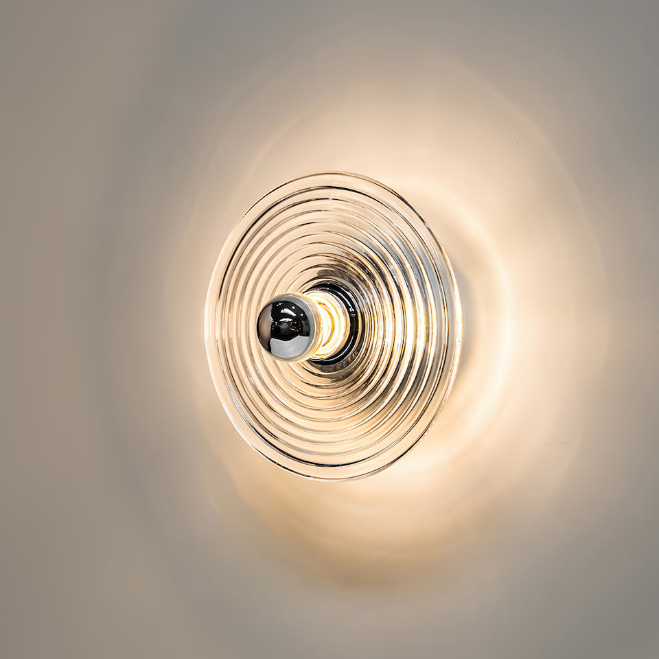 Modern Glass Flush Mount Light