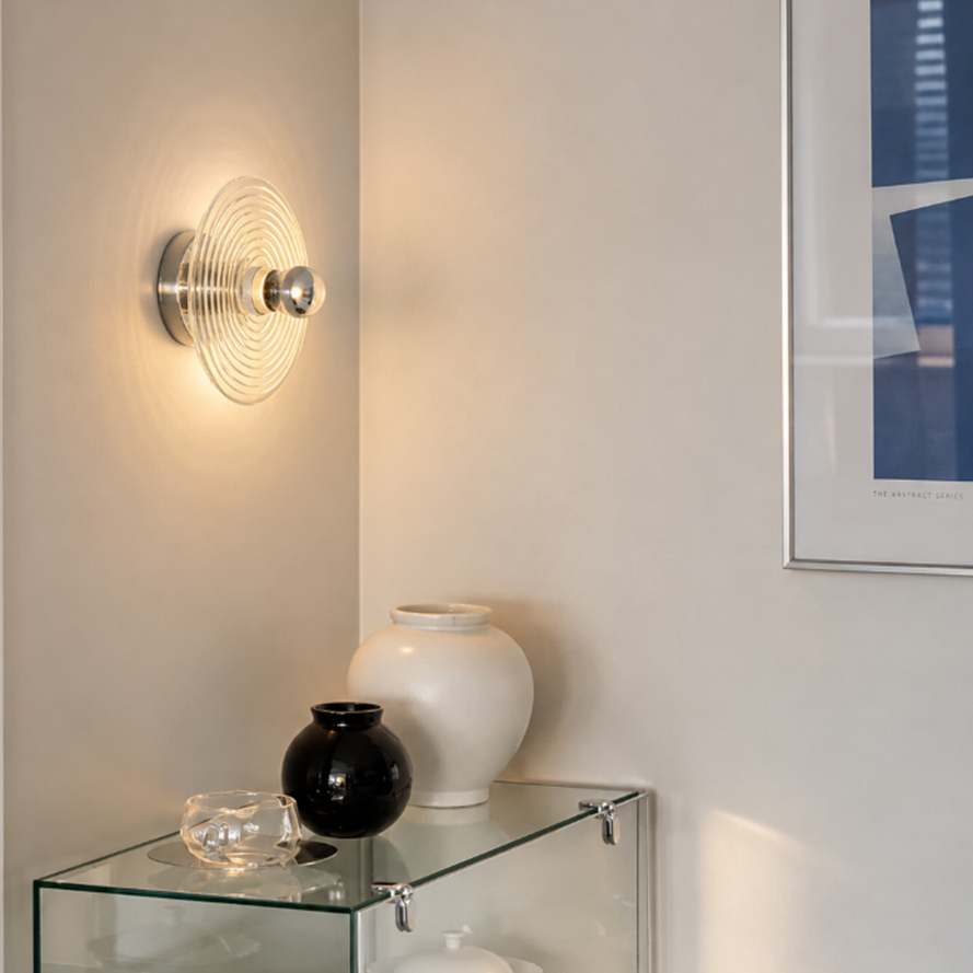 Modern Glass Flush Mount Light