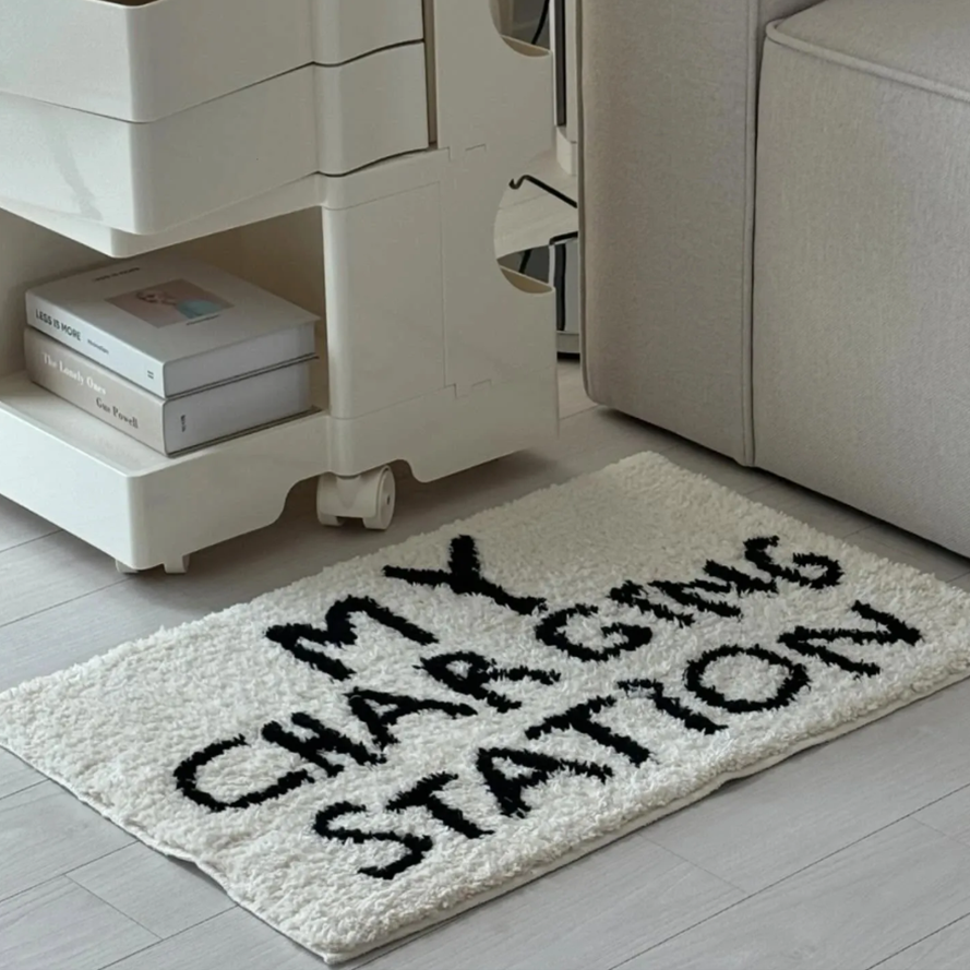 Minimalist Lettering Rug