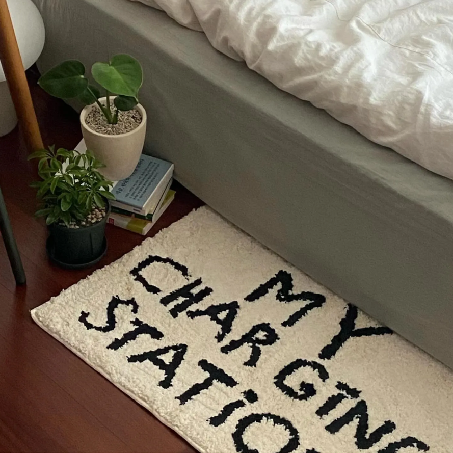 Minimalist Lettering Rug