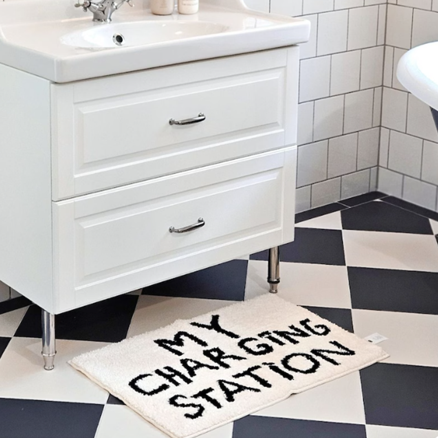 Minimalist Lettering Rug