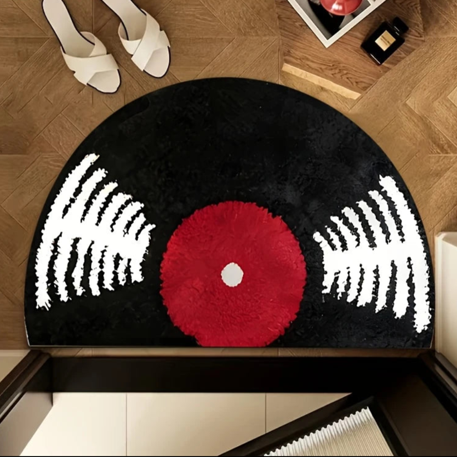 Vintage Record Semicircle Door mat