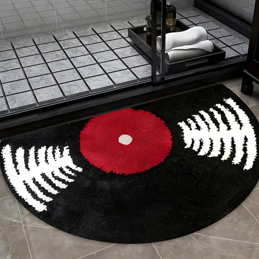 Vintage Record Semicircle Door mat