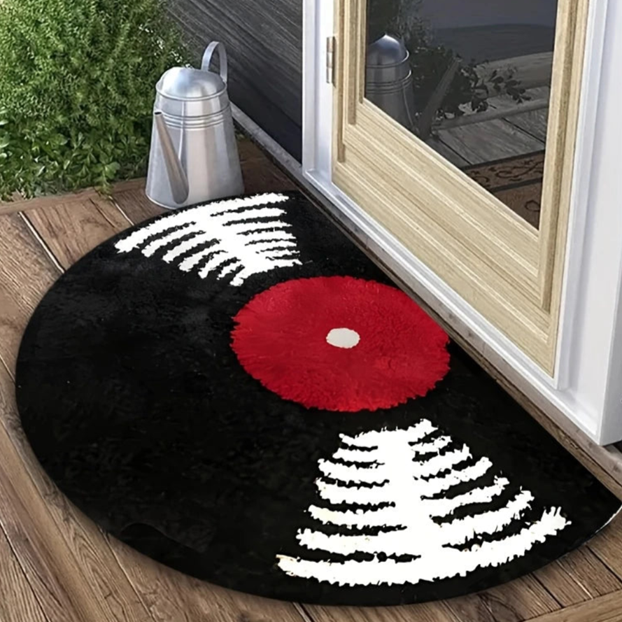 Vintage Record Semicircle Door mat
