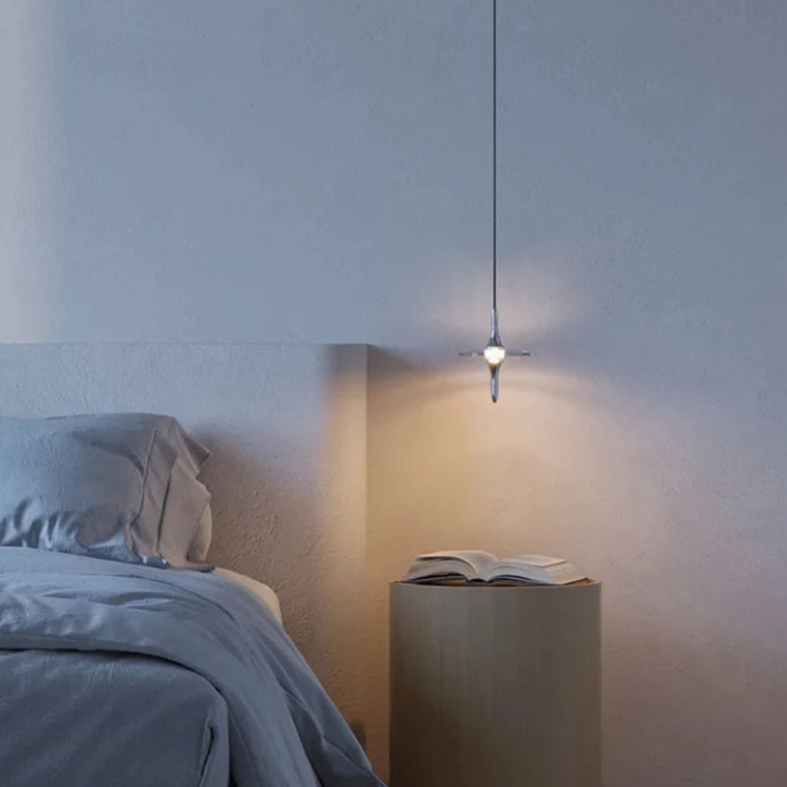 Modern Light Water Ripple Glass Hanging Lamp