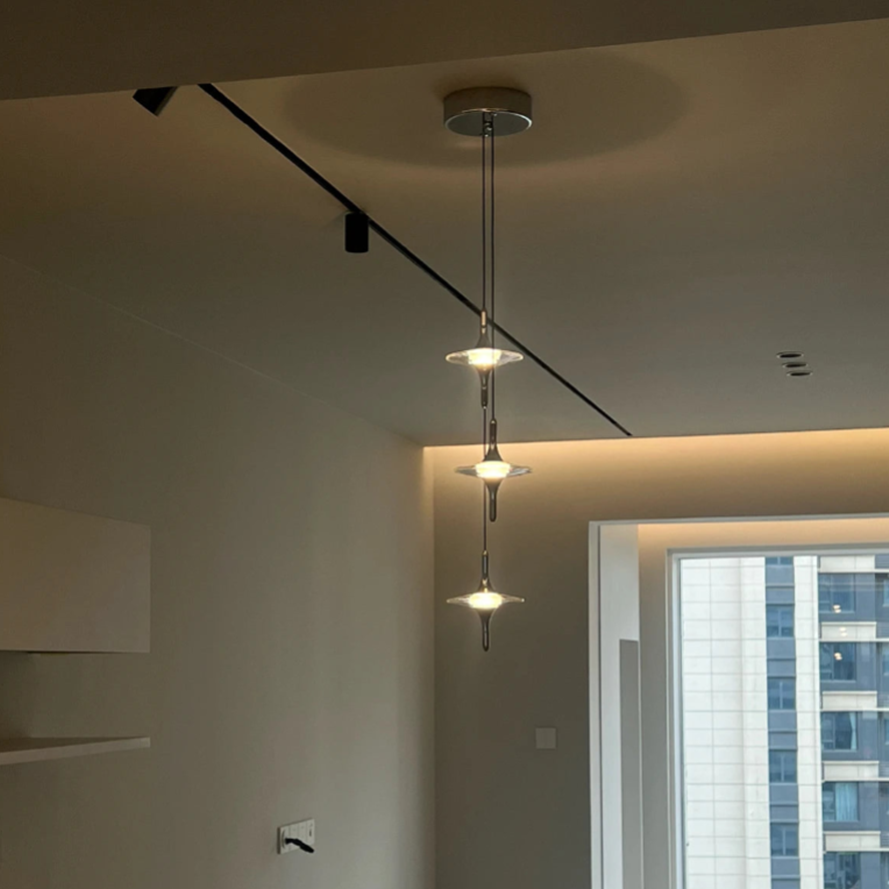 Modern Light Water Ripple Glass Hanging Lamp