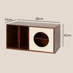 Modern Wood Bubble Door Storage Cabinet