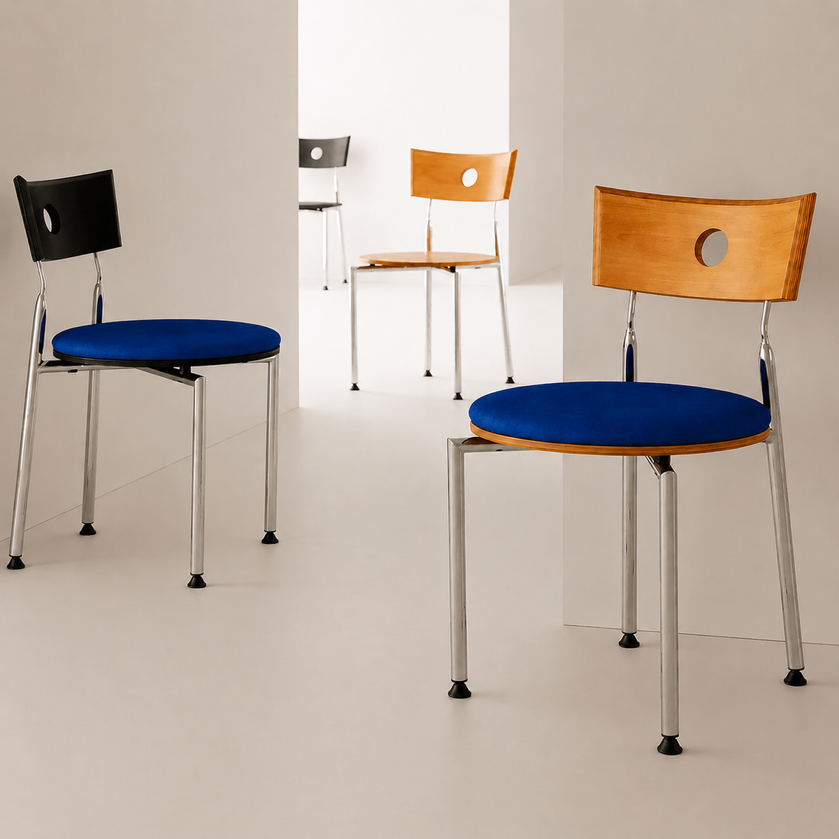 Middle aged household dining chairs