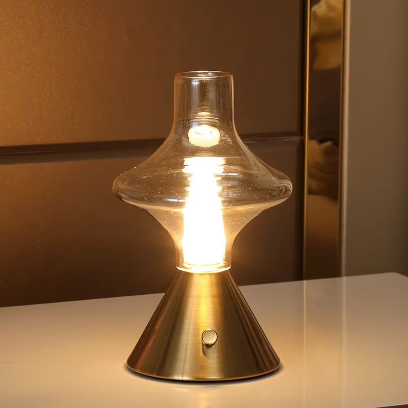 Vintage Bedside Kerosene Table Lamp