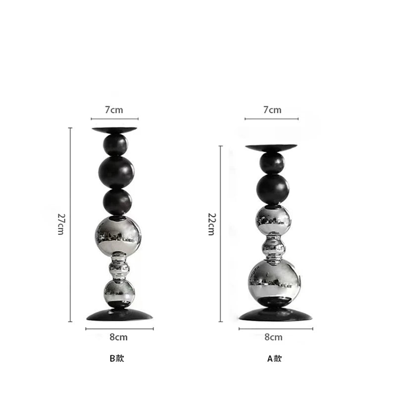 1 set (2 pieces) light luxury aromatherapy candles candle holders decorative table props household simple decoration