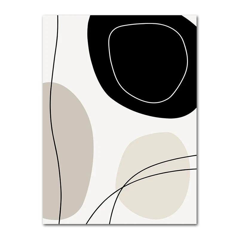 Abstract Bohemia Line Prints Poster (No Frame)