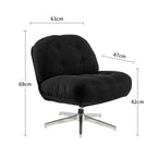 Bauhaus Red Lounge Rotating Sofa Chair