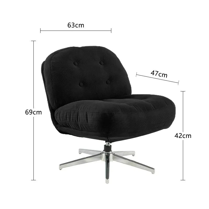 Bauhaus Red Lounge Rotating Sofa Chair