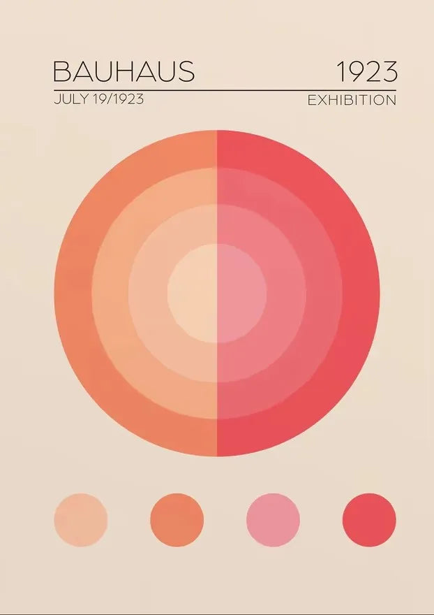 Bauhaus Abstract  Pop Art Geometric Poster (No Frame)