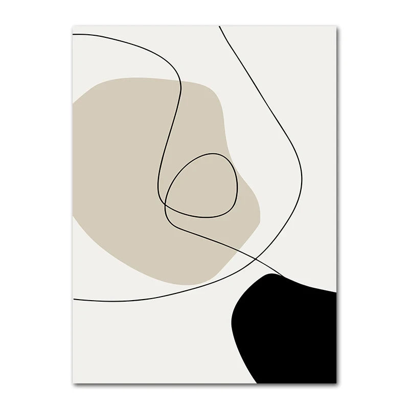 Abstract Bohemia Line Prints Poster (No Frame)