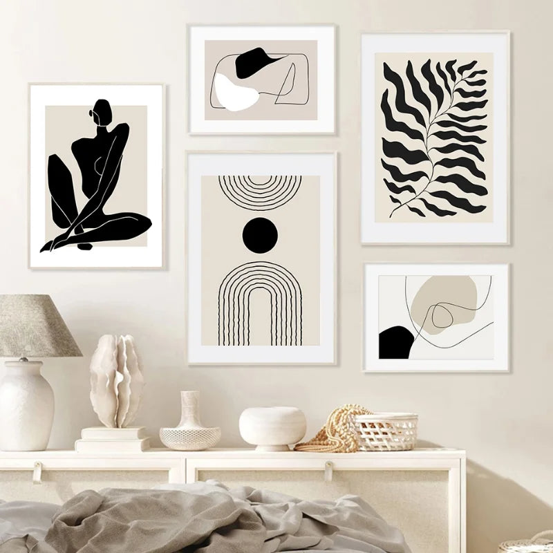 Abstract Bohemia Line Prints Poster (No Frame)