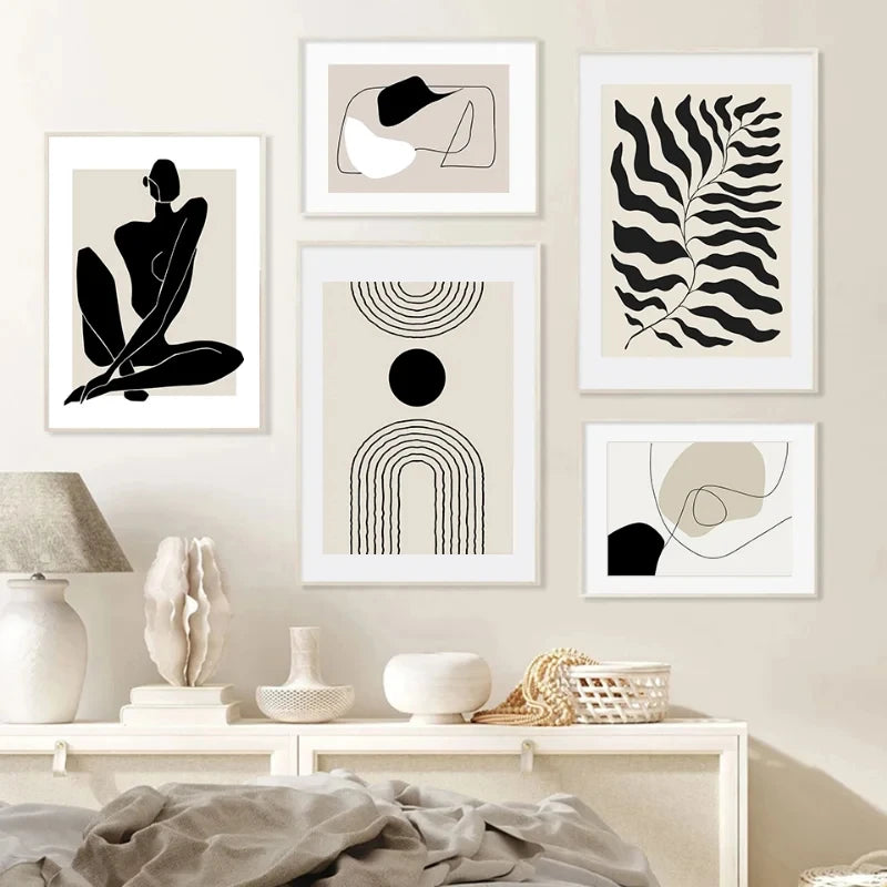 Abstract Bohemia Line Prints Poster (No Frame)