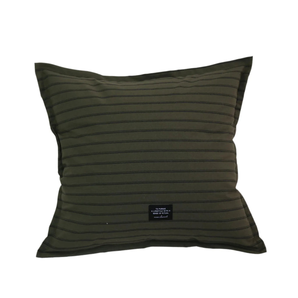 Minimalist Cotton Canvas Striped Cushion