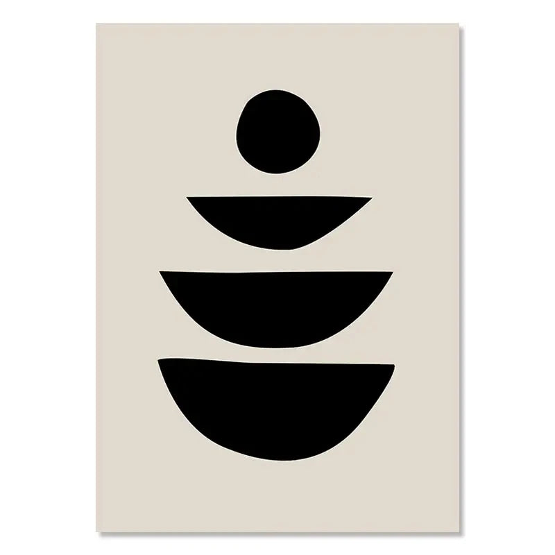 Abstract Bohemia Line Prints Poster (No Frame)