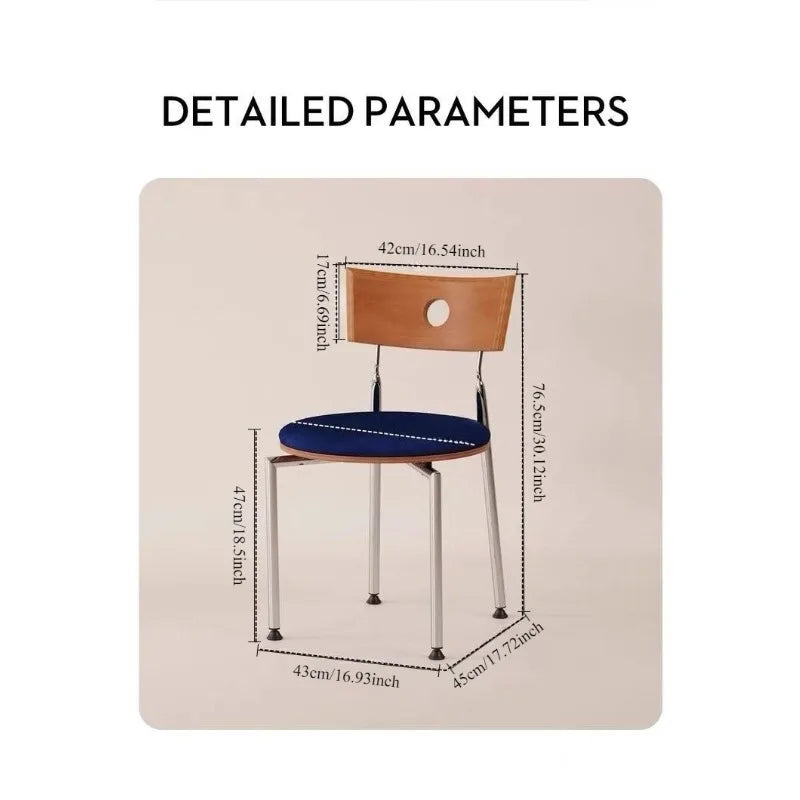 Middle aged household dining chairs