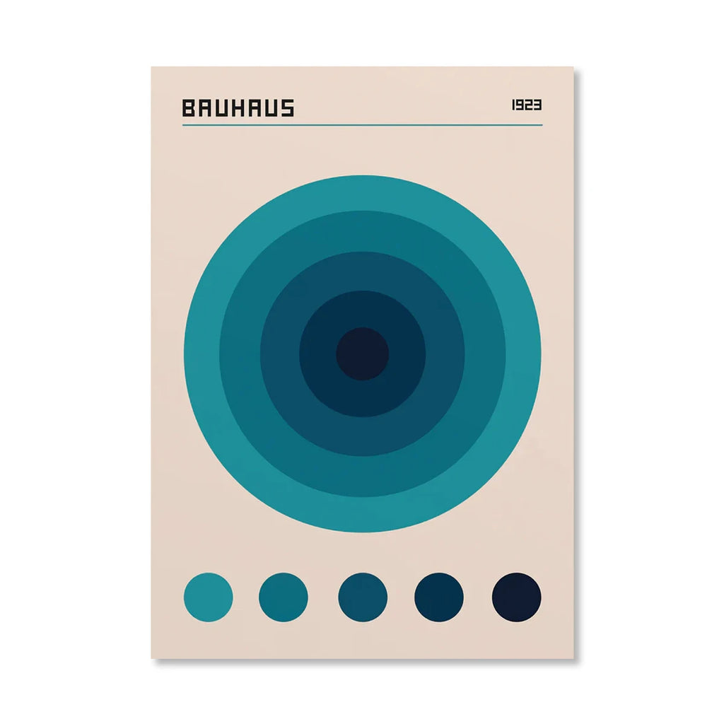 Bauhaus Abstract  Pop Art Geometric Poster (No Frame)