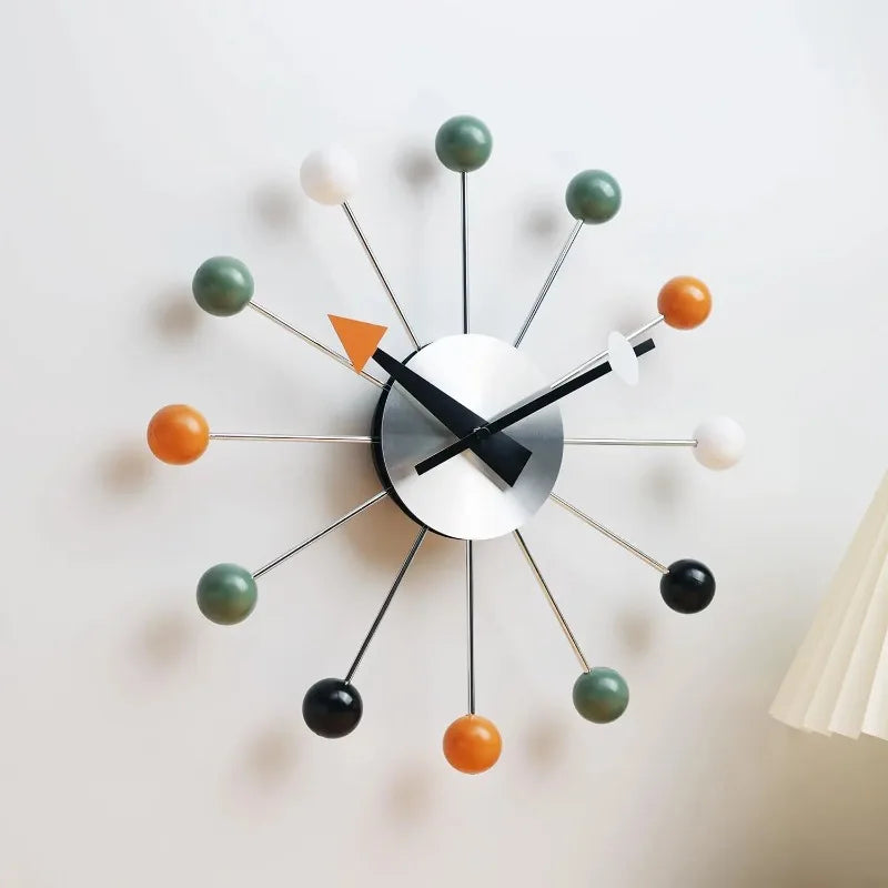 Pop Color Ball Silent Wall Clocks