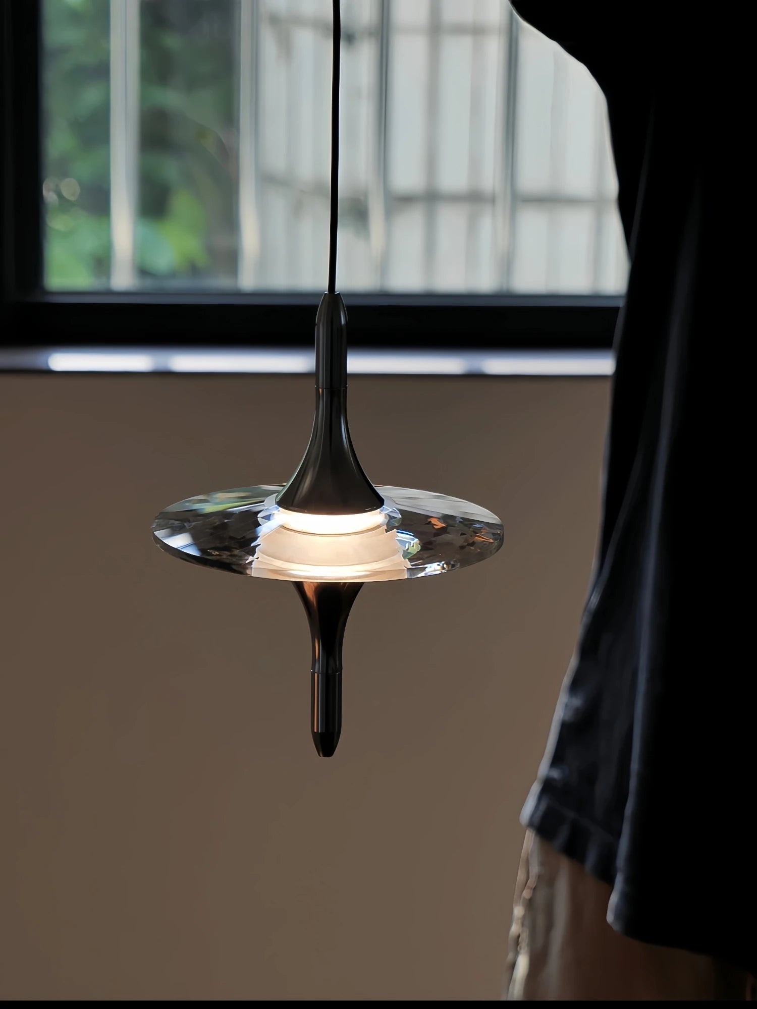 Modern Light Water Ripple Glass Hanging Lamp