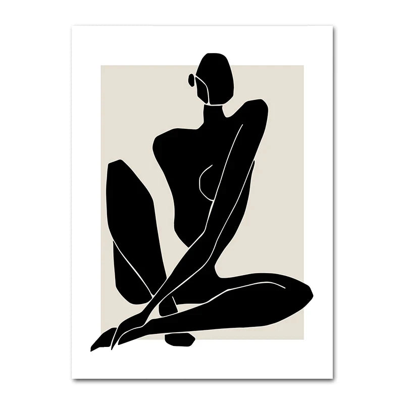 Abstract Bohemia Line Prints Poster (No Frame)