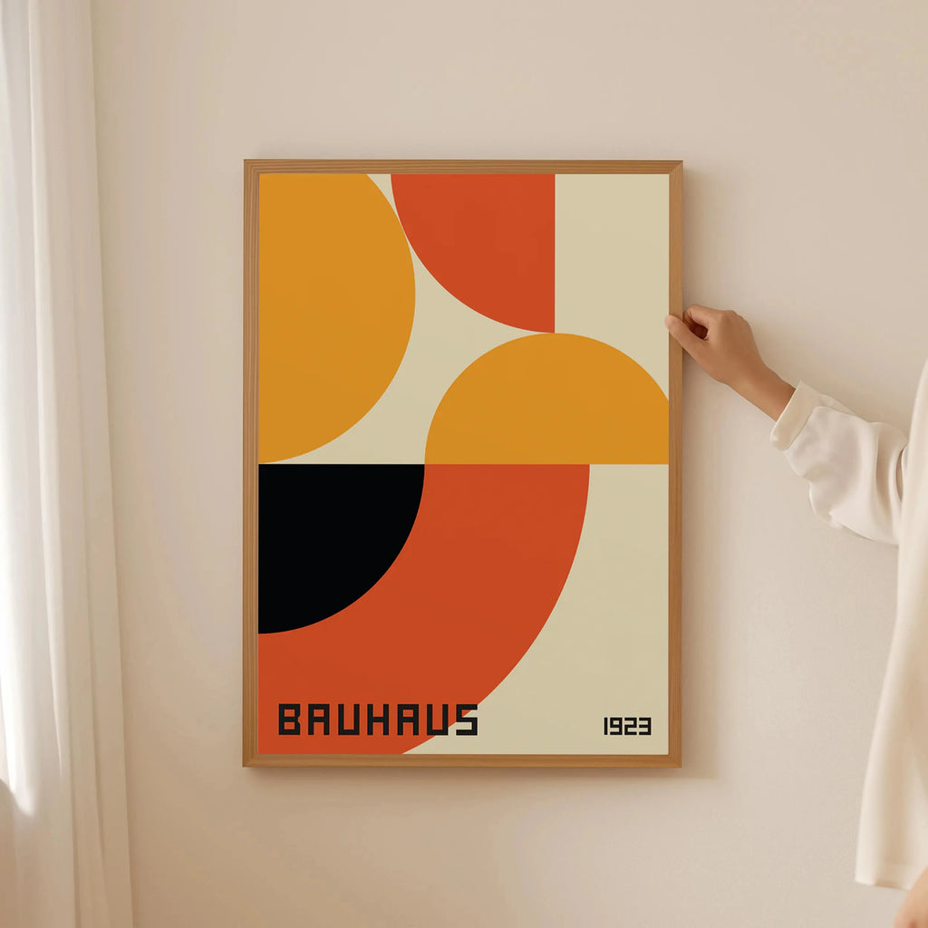 Bauhaus Abstract  Pop Art Geometric Poster (No Frame)