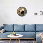 1 Planet Orbit Wall Clock, 8-12inch Round Silent Non-Ticking Timekeeping Wall Clocks, Aa Battery-Powered Clock, Suitable for Living Room, Study, Office, Bedroom, Ideal Gift for Mother, Gift for Friends, Valentine's Day, Mothe