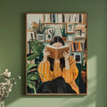 Emerald Abstract Woman Art Poster (No Frame)