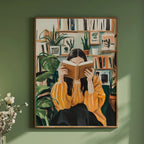 Emerald Abstract Woman Art Poster (No Frame)