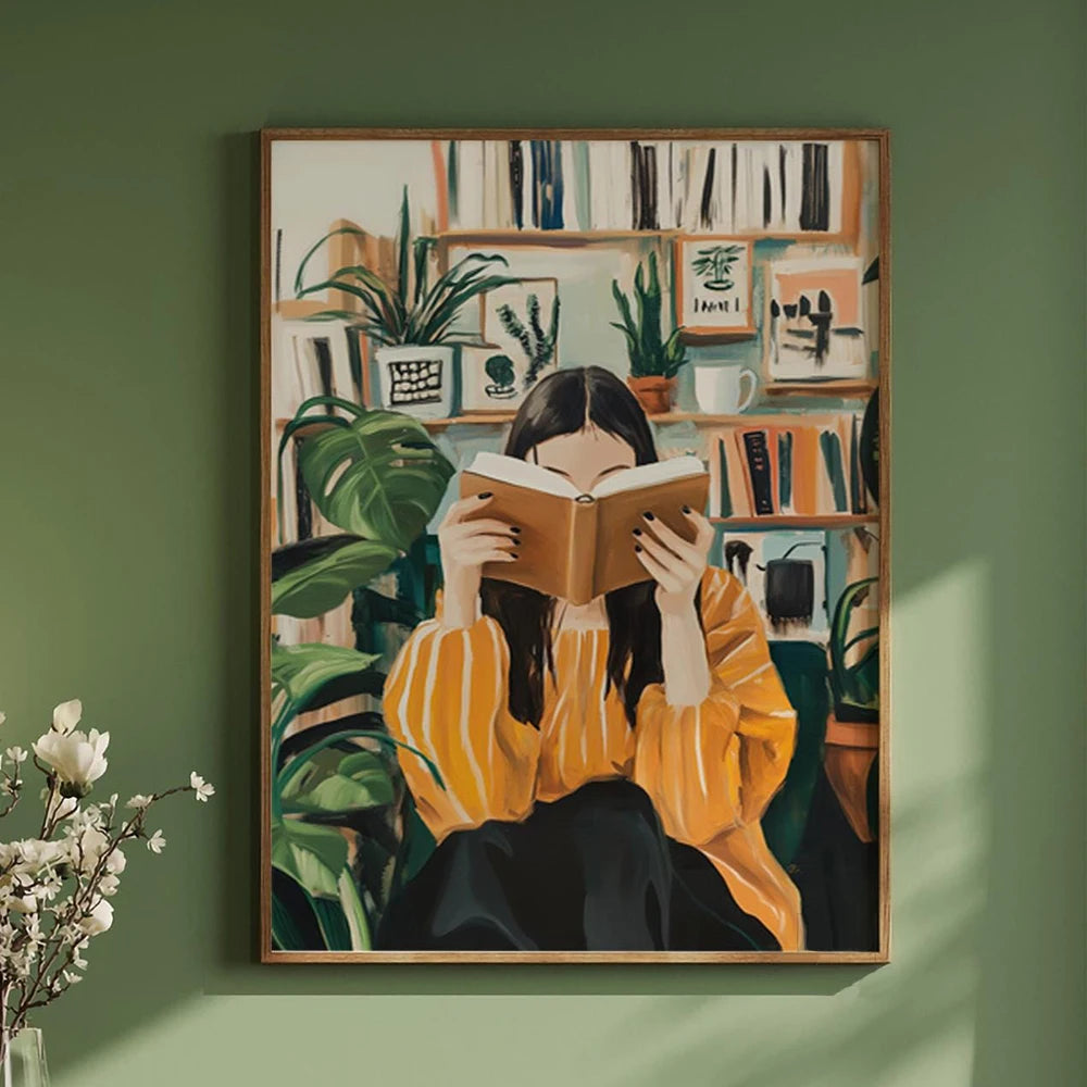 Emerald Abstract Woman Art Poster (No Frame)