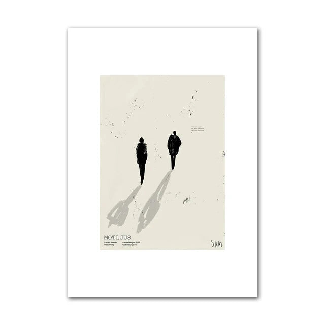 Minimalism Abstract Nature Geometric Wall Art Poster (No Frame)