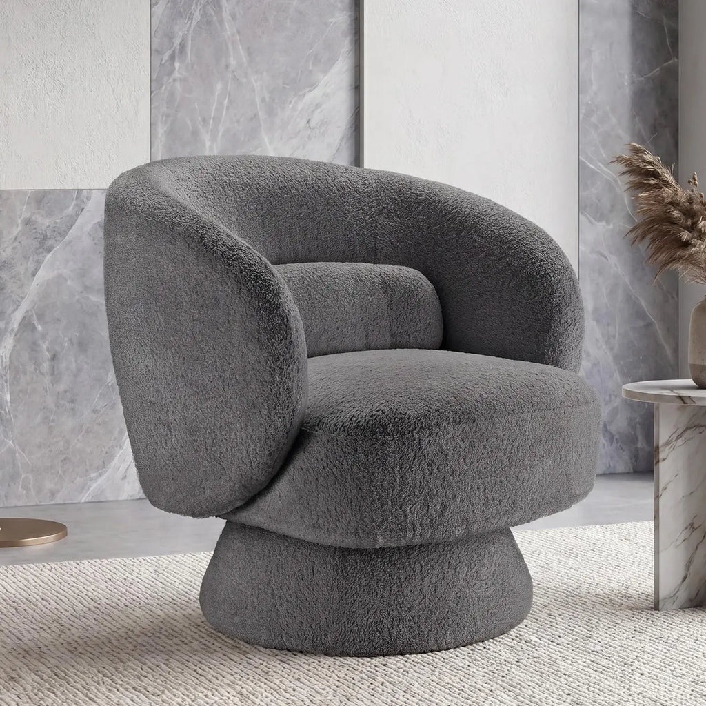 360 Swivel Curved Back Accent Chair