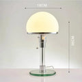 Bauhaus Lamp White Table Lamp Danish Designer Nordic Bedroom Bedside Simple Glass Table Light for Living Room