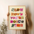 Simple Trendy Text Printing Poster (No Frame)