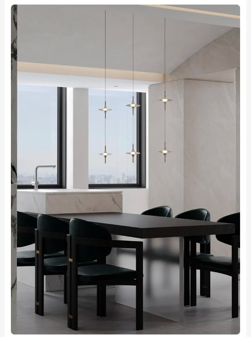Modern Light Water Ripple Glass Hanging Lamp