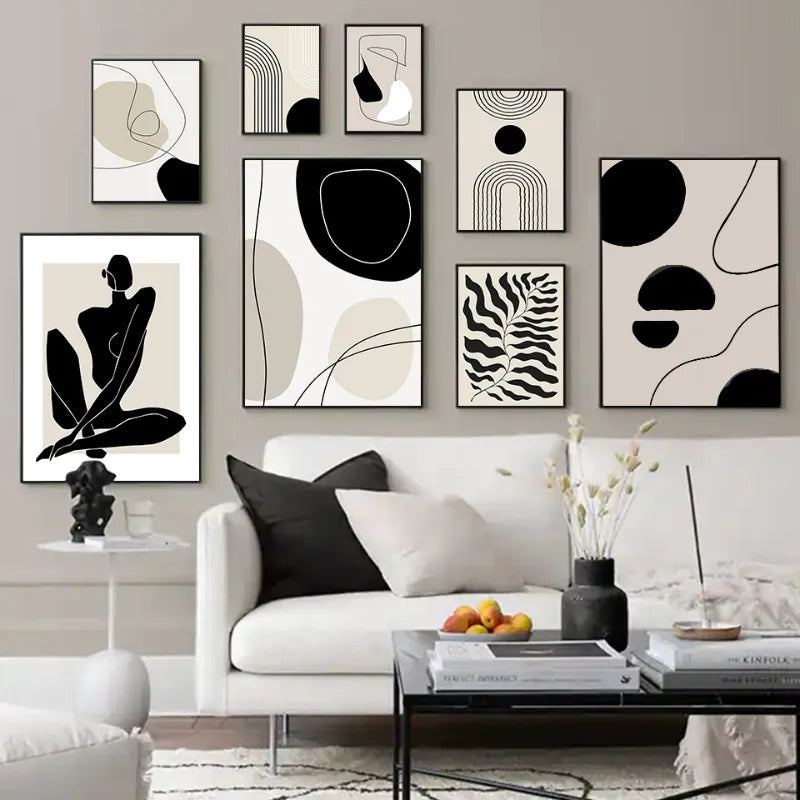 Abstract Bohemia Line Prints Poster (No Frame)