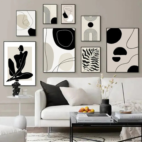 Abstract Bohemia Line Prints Poster (No Frame)
