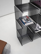 Modern Stainless Steel Wire Frame End bedside Table