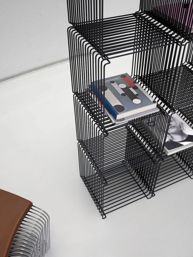 Modern Stainless Steel Wire Frame End bedside Table