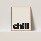 Simple Trendy Text Printing Poster (No Frame)