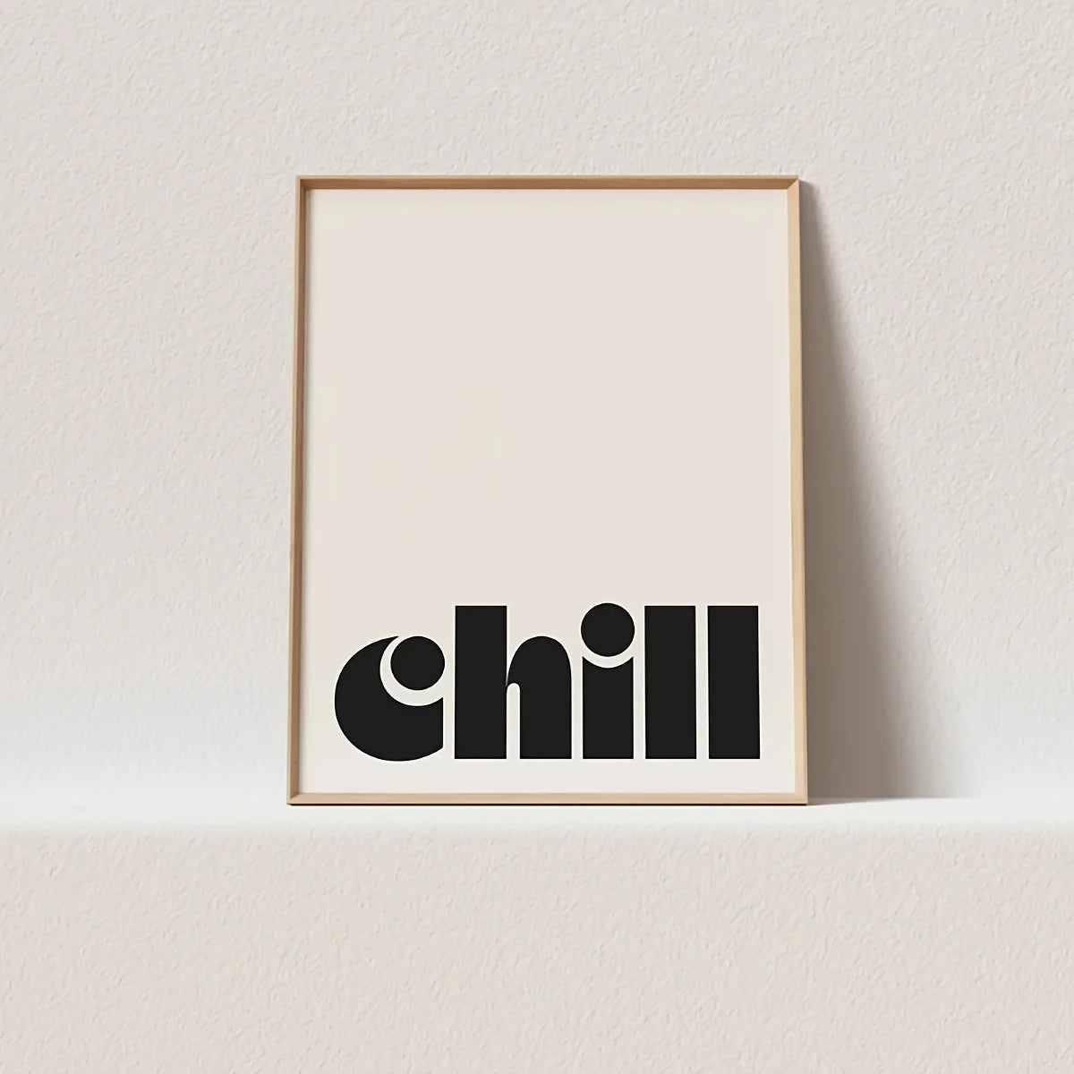 Simple Trendy Text Printing Poster (No Frame)