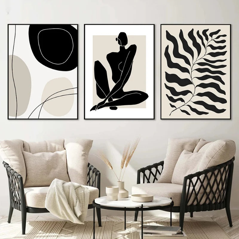 Abstract Bohemia Line Prints Poster (No Frame)