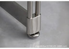 Korean Stainless Steel Oval Simple Glass Coffee Table