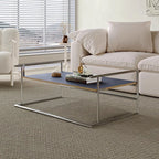 Vintage Stainless Steel Low Side Table