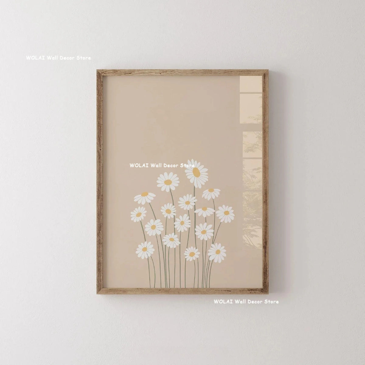 Mid-century Abstract Moody Plant Art Canvas Print Poster (No Frame)