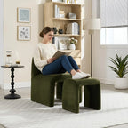Chenille Accent Curve Chair
