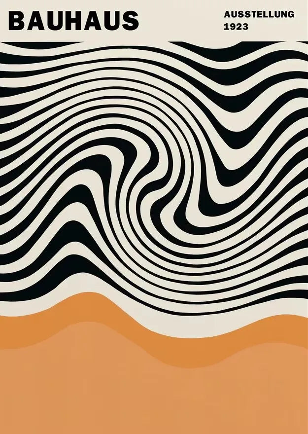 Bauhaus Abstract  Pop Art Geometric Poster (No Frame)